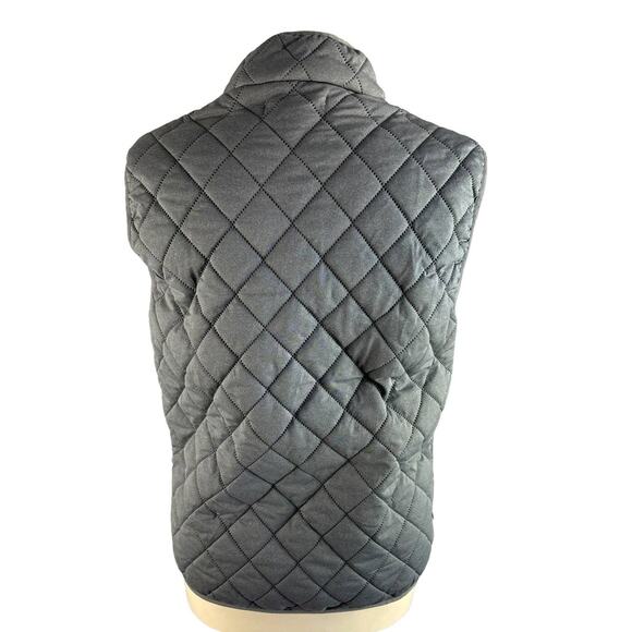 Haggar In Motion Womens Small Gray Outdoor Vest Full Zip Quilted Pockets - Picture 4 of 10